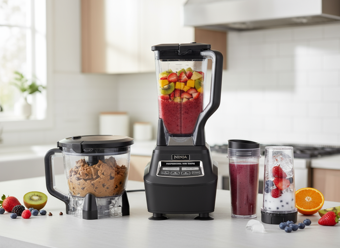 Ninja Professional blender with 1800-watt motor and smoothie accessories