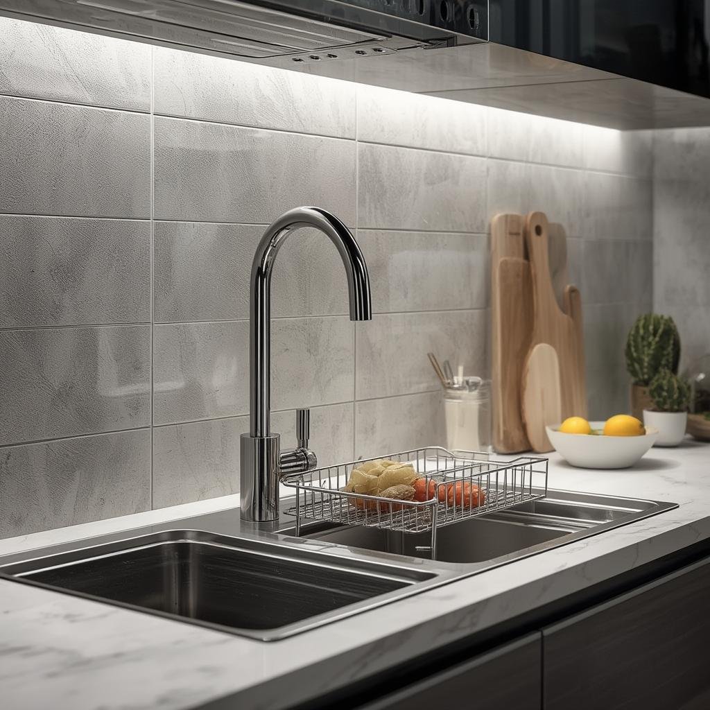 stainless steel sink caddy